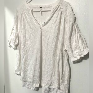 New cotton texture flowy top